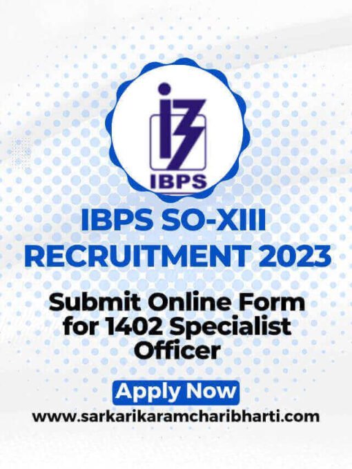 IBPS SO RECRUITMENT 2023